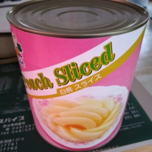 白桃ダイス1号缶（３ｋｇ）少し果肉崩れあり